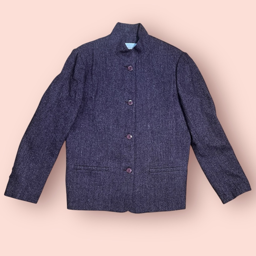 1990’s Classic Purple Wool Jacket - image 1